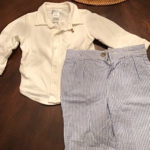 RALPH LAUREN Boys shirt/pant set